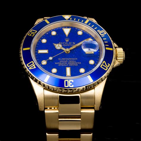 ghiera rolex blu|rolex submariner gold case.